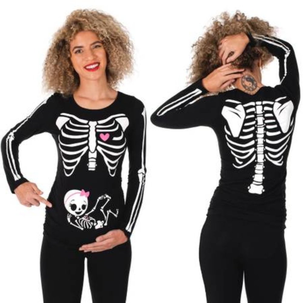 Baby Girl Halloween Maternity Shirt and Leggings
